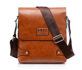 Mens Faux Leather Messenger Bag