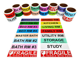 Mihuis 800 House Moving Labels (4 Bedroom House) Awesome Imports