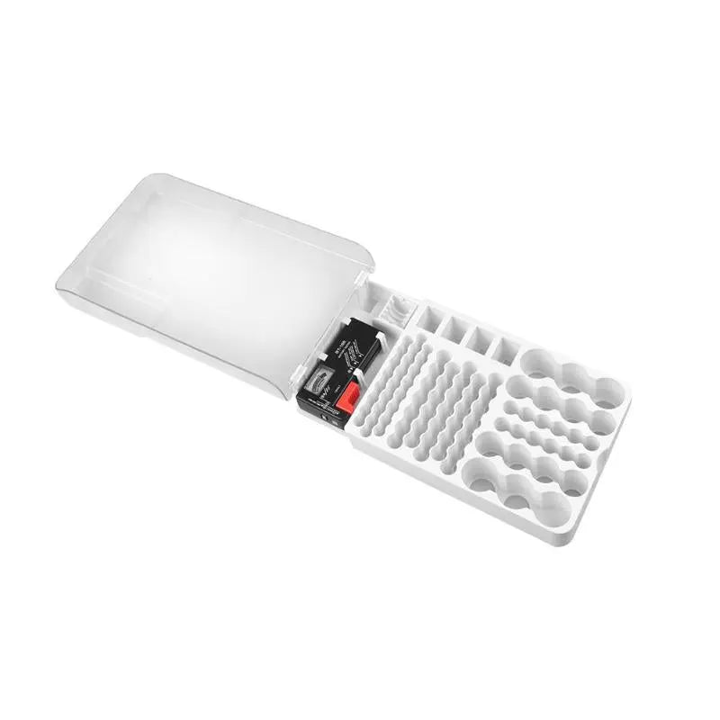 Mihuis 93 Battery Storage Tray with Battery Tester Awesome Imports