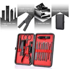 Mihuis Black Stainless Steel Grooming Kit Awesome Imports