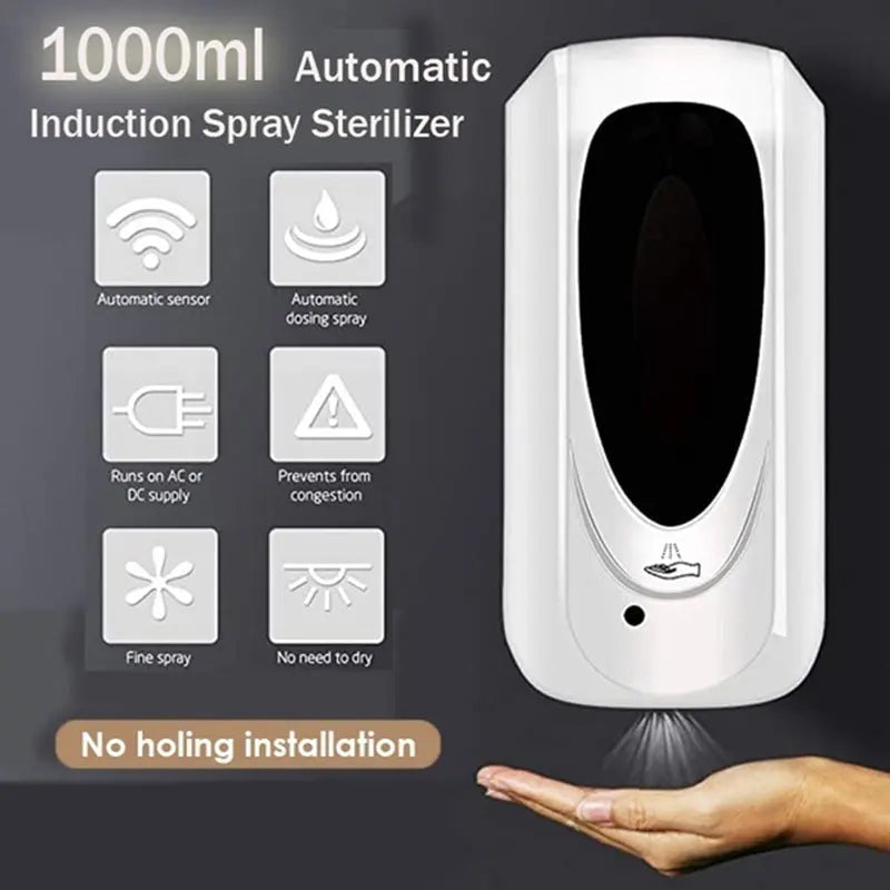 Mihuis Hands Free Automatic 1L Soap Sanitizer Dispenser Shopinc