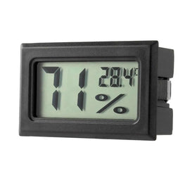 Mihuis Internal/External Black Thermometer with LCD Awesome Imports