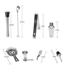 Load image into Gallery viewer, Mihuis Mixologist Cocktail Bar Set with Wooden Stand Awesome Imports