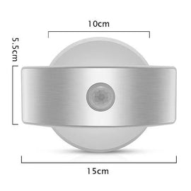 Mihuis Round Motion Sensor Battery Powered Wall Light Mihuis