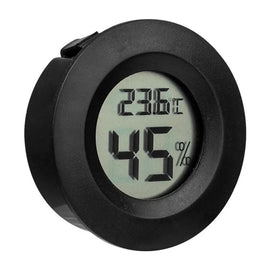 Mihuis SR Digital LCD Thermometer Hygrometer Electronic Temperature Meter - Black Techme