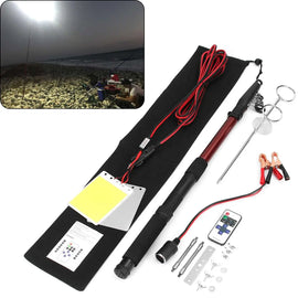 Motolab 3.75M 12V 96W Dual LED Telescopic Rod Lamp Light with Remote Control Awesome Imports