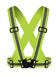 Motolab High Visibilty Motorcycle / 4X4 Reflective Vest - Lumo Green Shopinc