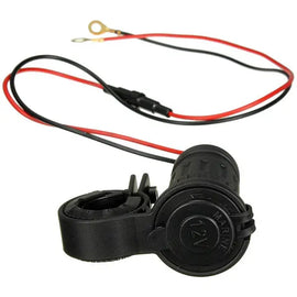 Motorcycle 12V Cigarette Lighter Socket Plug Adapter for Handlebar Mount Awesome Imports
