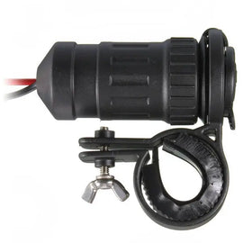 Motorcycle 12V Cigarette Lighter Socket Plug Adapter for Handlebar Mount Awesome Imports
