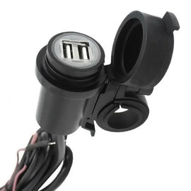 NLWing Waterproof 12V Dual USB Motorcycle Charger Socket Awesome Imports