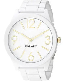 Nine West Women's NW/1678WTWT Matte White Rubberized Bracelet Watch - Awesome Imports - 2