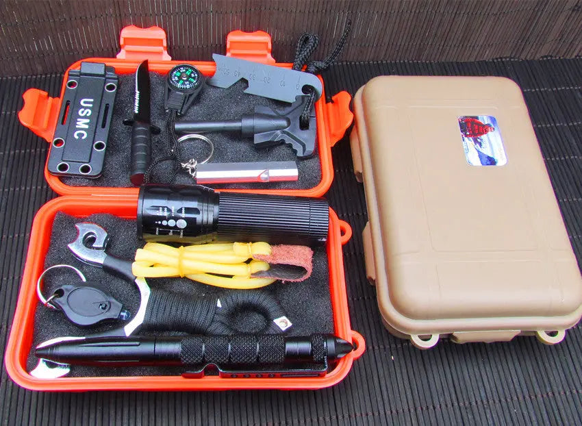Outdoor SOS Emergency Survival Tool Kit Awesome Imports