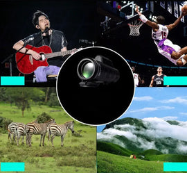 PANDA 35 x 50 Camera Lens Zoom Monocular + Clip for Smartphone Black Panda