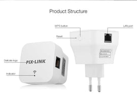 PIX-Link LV-WR12 300Mbps Wireless-N Repeater/AP Awesome Imports