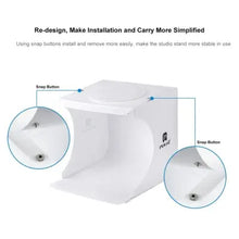 Load image into Gallery viewer, PULUZ 20cm Folding Portable 550LM Light Photo Lighting Studio Box Kit with 6 Colors Backdrops Awesome Imports
