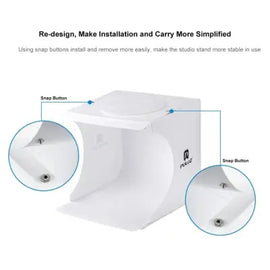 PULUZ 20cm Folding Portable 550LM Light Photo Lighting Studio Box Kit with 6 Colors Backdrops Awesome Imports