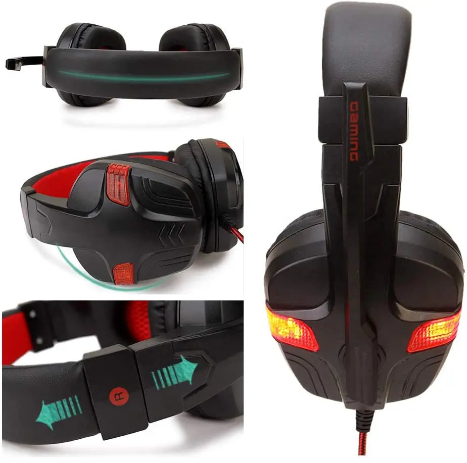 SY860MV Gaming Headset 3.5mm Wired Noise Canceling Headphone with Mic Awesome Imports