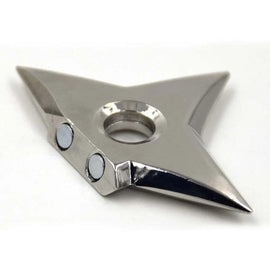 Silver Ninja Shuriken Magnet - Awesome Imports - 1