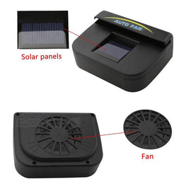 Solar Power Car Window Fan Awesome Imports