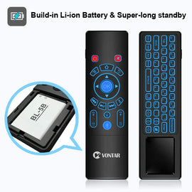 T8 Plus Voice Control 2.4GHz Wireless keyboard Remote Control for Android & Windows Awesome Imports
