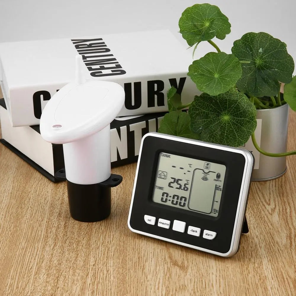 TS-FT002 Wireless Ultrasonic Rain Water Tank Liquid Level Meter with Temperature Sensor Awesome Imports