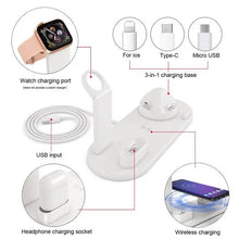 Load image into Gallery viewer, Techme 6 in 1 Wireless Charging Dock for iOS/Airpods/Apple Watch &amp; Android Awesome Imports