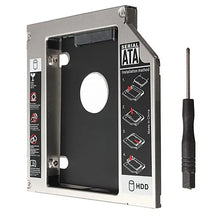 Load image into Gallery viewer, Techme Aluminum Universal SATA 2nd HDD Caddy 12.7 mm 2.5&quot; Case Hard Drive Enclosure Techme