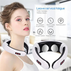 Techme HX-5880 Electric Pulse Back and Neck Massager & Pain Relief Tool Awesome Imports