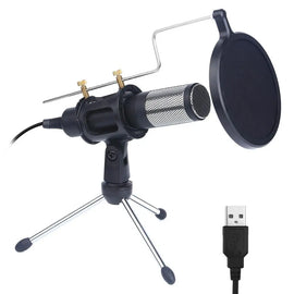 Techme Professional USB Microphone with Stand & Condenser Techme
