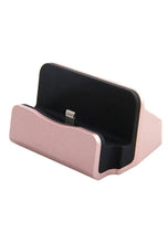 Load image into Gallery viewer, Techme Rose Gold Charge &amp; Sync Dock Station with Lightning Connector for iPhone Awesome Imports