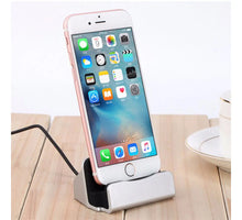 Load image into Gallery viewer, Techme Rose Gold Charge &amp; Sync Dock Station with Lightning Connector for iPhone Awesome Imports