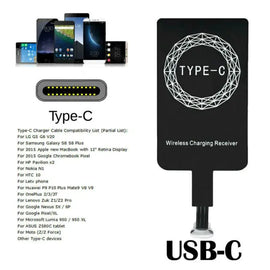 Techme Wireless Charging QI Receiver for Type C Smartphone Awesome Imports