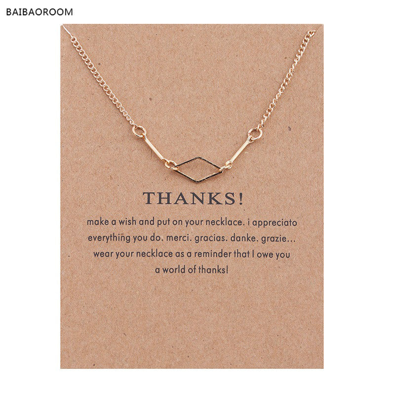 Thanks Giving Friendship Necklace