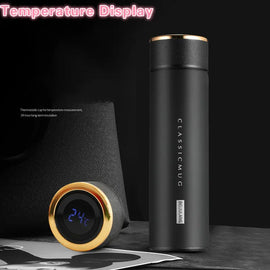 Thermos 500ML Vacuum Flask With Temperature Display Awesome Imports