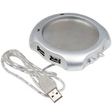 USB Cup Warmer with 4 Port USB Hub