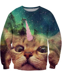 Unicorn Cat Top Sweater Awesome Imports