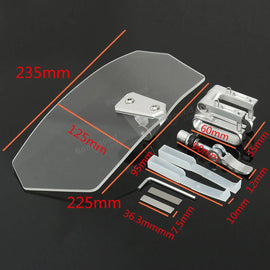 Universal Motorcycle Wind Shield Extender Awesome Imports