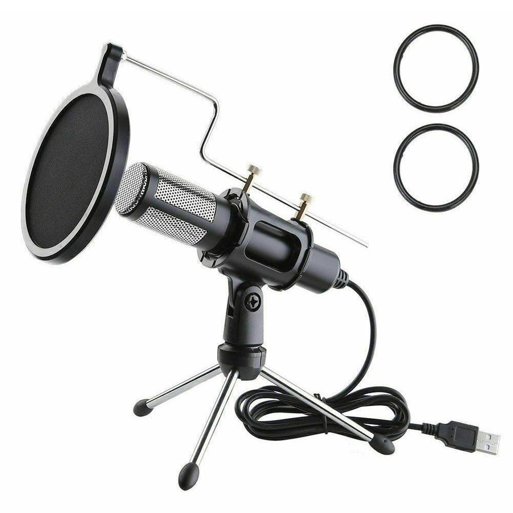 Techme Professional USB Microphone with Stand & Condenser