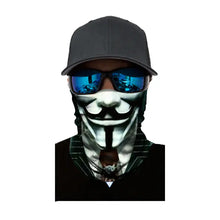 Load image into Gallery viewer, V for Vendetta Suit Motorcycle Neck Warmer Balaclava Scarf Shopinc