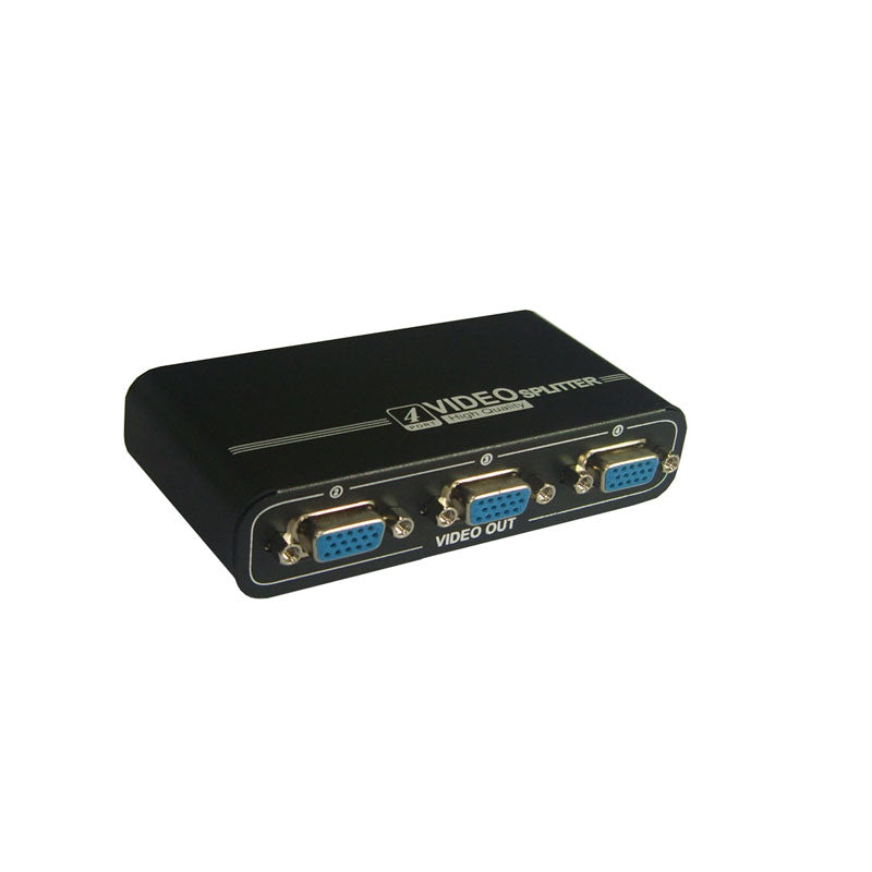 Techme VGA-104A 4 Port High Resolution VGA Splitter - 550MHz