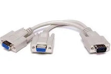 Load image into Gallery viewer, VGA Splitter Y Cable for Dual VGA Displays Techme