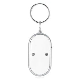 Whistle Key Finder Key Tracker Anti-lost with LED Light - White Awesome Imports