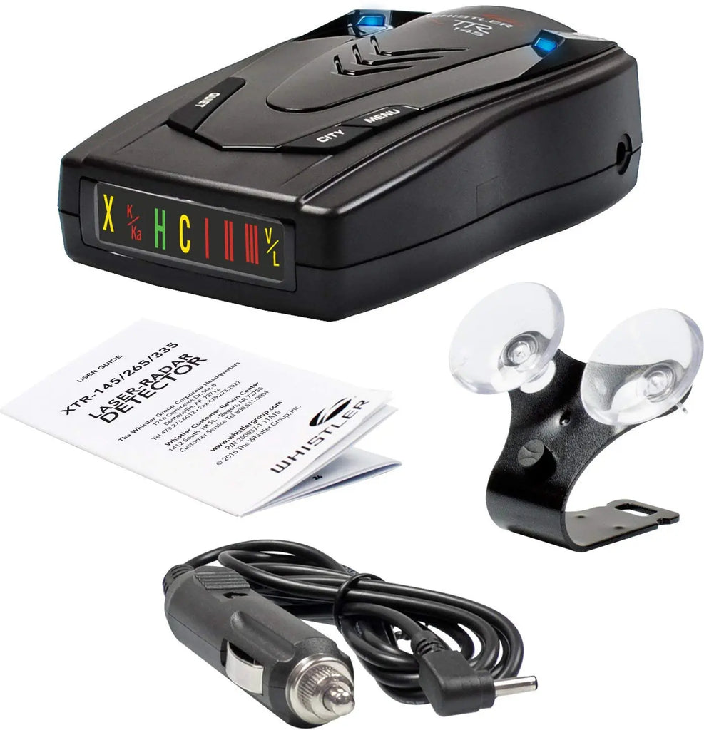 Whistler XTR-145 Laser Radar Detector: 360 Degree Protection, Icon Display, and Tone Alerts Awesome Imports