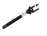 Wired Selfie Stick with Mini Self-Portrait Monopod - Black