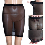 Womens Mesh Skirt Black - 4XL