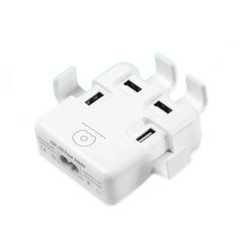 WuW  C23 4 Port 4A Fast Charge USB Charger Hub - White Awesome Imports
