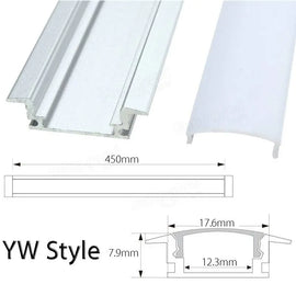 YW Style Aluminum Strip Holder For LED Rigid Strip Light Awesome Imports