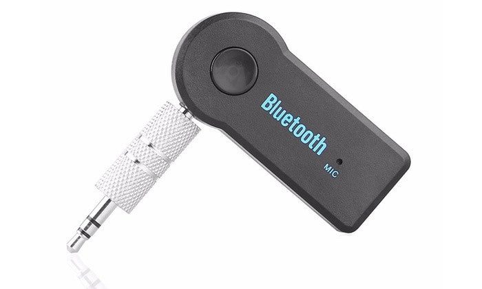 Bluetooth 3.5mm Audio Receiver Adapter with Hands Free Microphone A2DP - Awesome Imports - 1