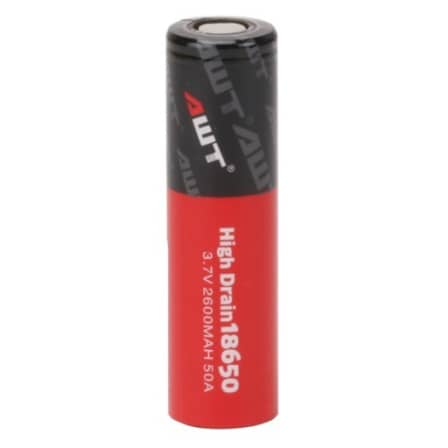 AWT 18650 2600mAh 50A Battery IMR (Suitable for Vaping)