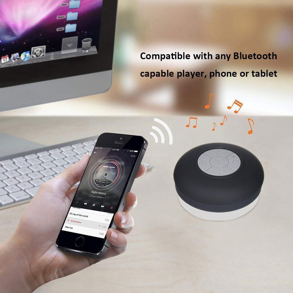 Bonbon Water-Resistant Bluetooth Shower Portable  Speaker - Open Box